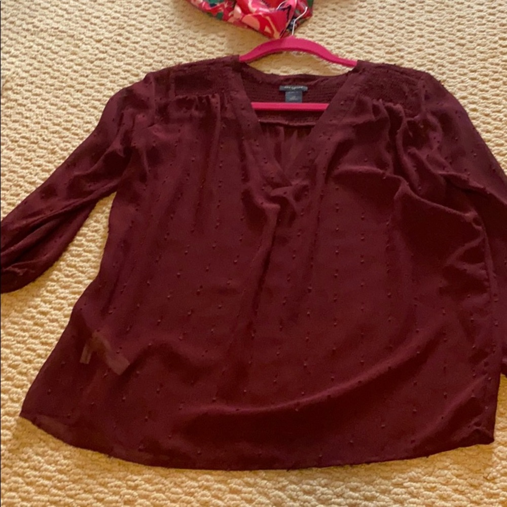 Maroon blouse